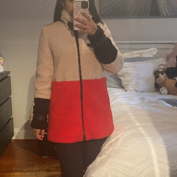 Color block sherpa coat - Only brand - size XS - Picture 3 of 9